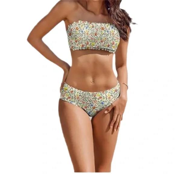 AI'MAGE Bikini Bandeau Swimswear with Removable Shoulder Straps/size: M - Picture 6 of 13